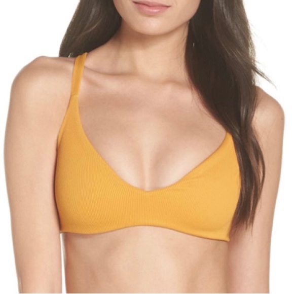 Boys + Arrows Dylan Goldilocks Ribbed Bikini Top - Picture 5 of 14